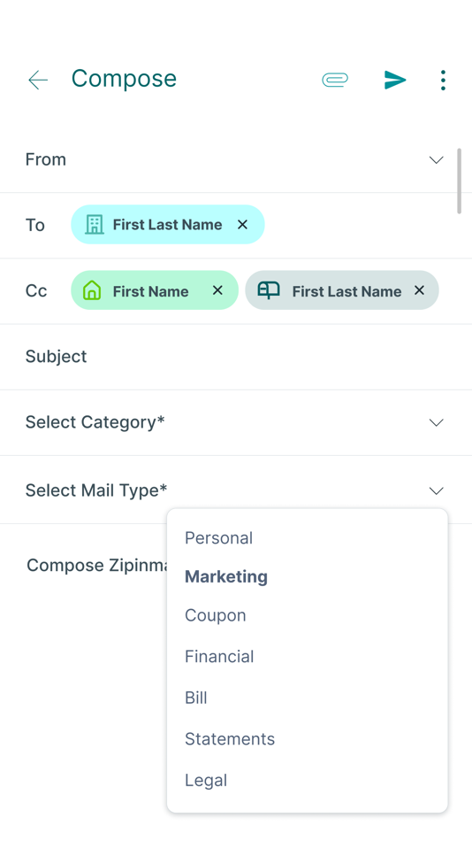 #4. Zipinmail I Virtual Mailbox (iOS) 由: Digital Mailbox, Inc