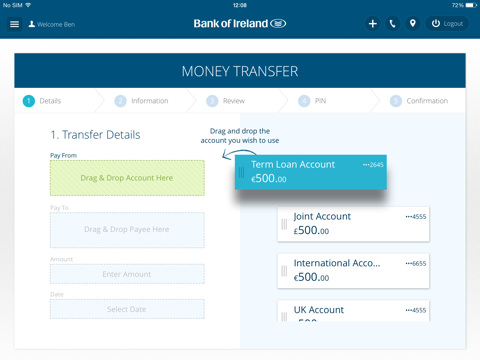 Bank of Ireland Tablet Banking screenshot 3