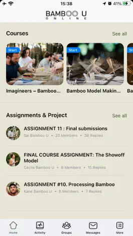 Game screenshot Bamboo U Online Learning apk