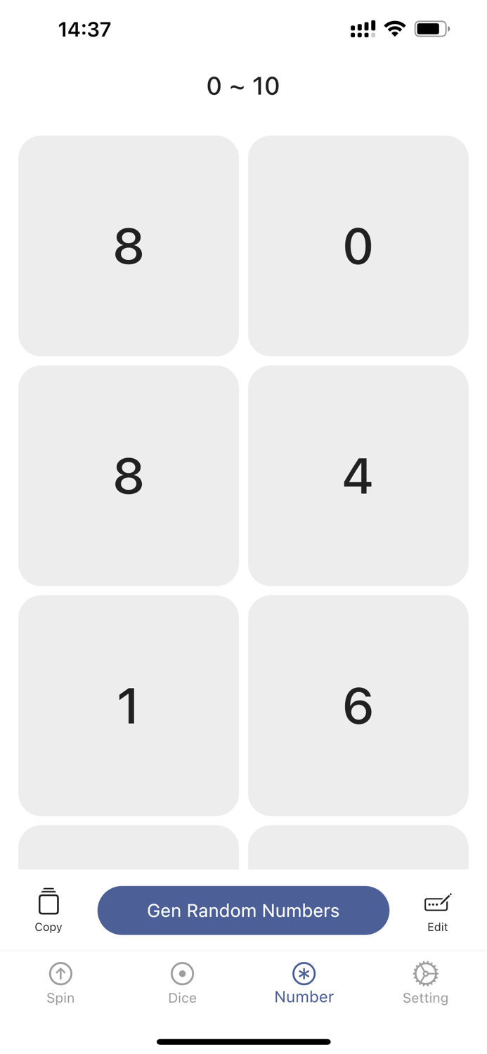 Random Dice - Spin The Wheel