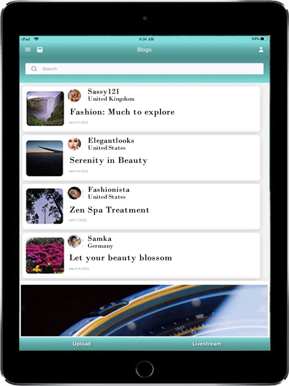 BaFTrends - Beauty and Fashion iPad screenshot 4 - Social Networking app
