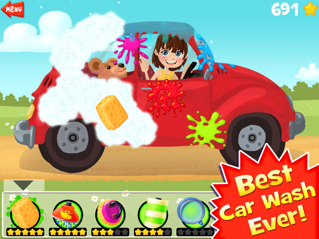 A Free Car Wash Game for Kids and Toddlers