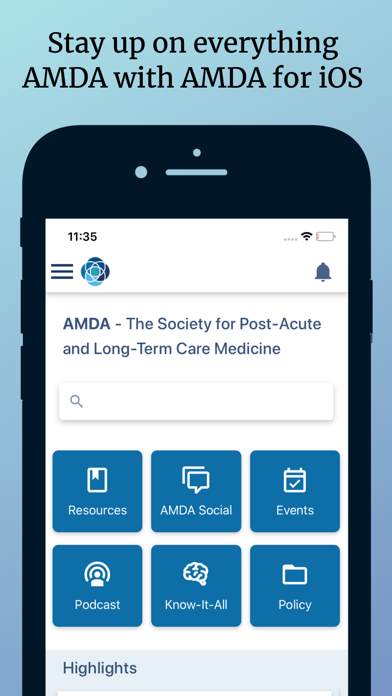 AMDA - The Society for PALTC Screenshot