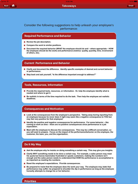 PerfChecklist iPad screenshot 5 - Business app