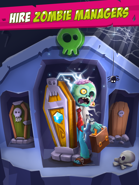 Zombies Inc - Idle Clicker iPad screenshot 4 - Games app
