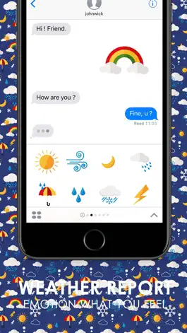Game screenshot Weather Report Stickers for iMessage apk
