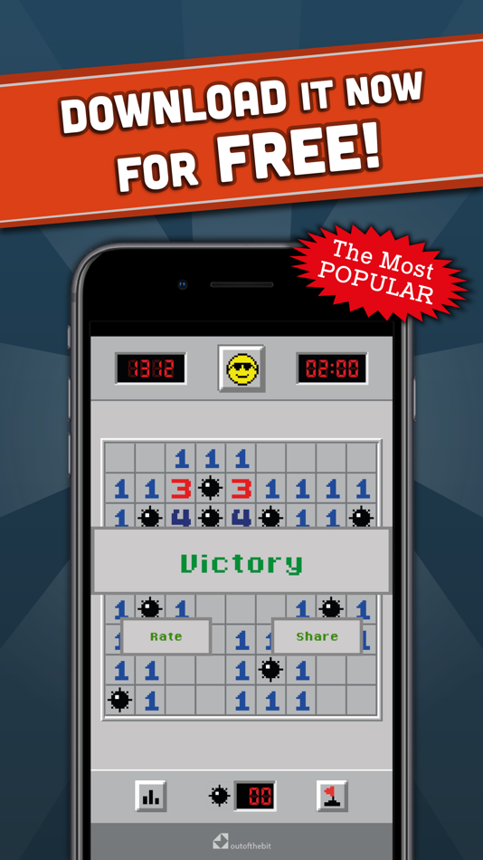 #7. Minesweeper - Classic games (iOS) Podle: OutOfTheBit Ltd