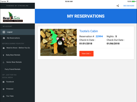 Screenshot #5 pour Bear Tootin Cabin Rentals