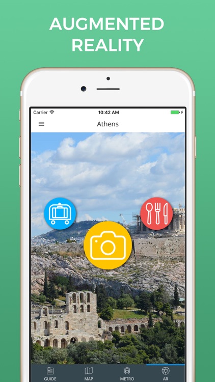 Athens Travel Guide with Offline Street Map