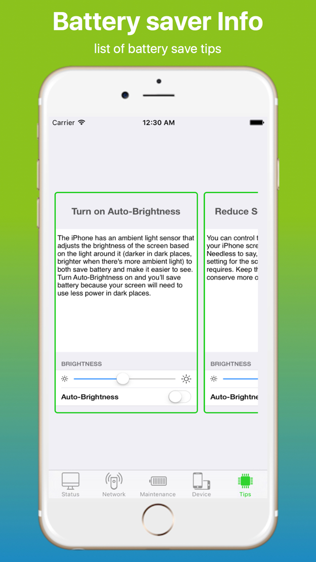 Battery Saver with Info Pro