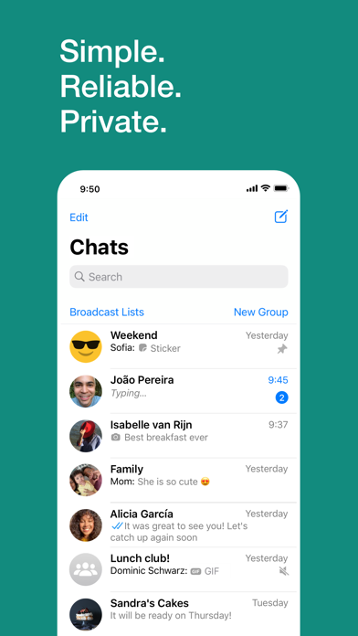 screenshot of WhatsApp Messenger 1