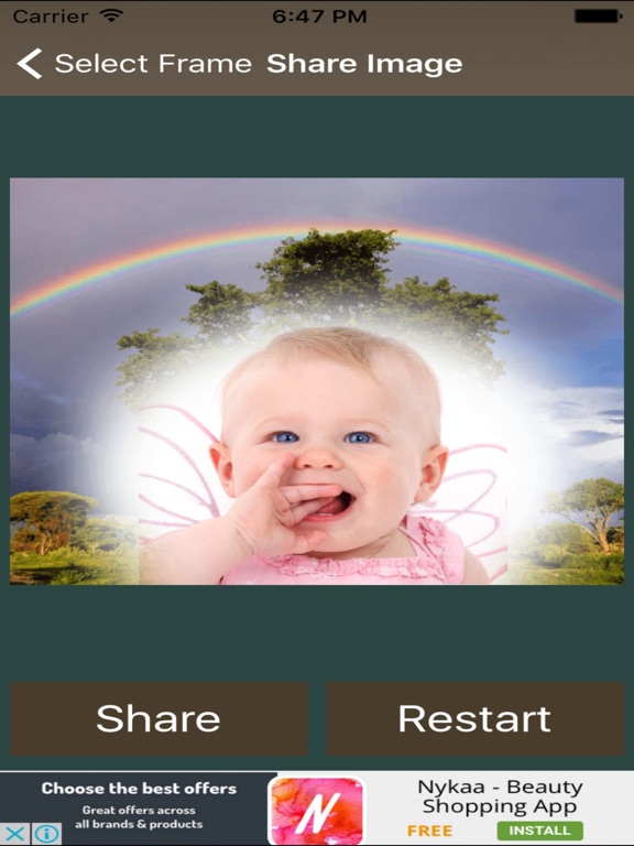 Screenshot #6 pour Rain Bow Photo Frame And Pic Collage