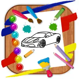 HandPaint Cars - Cars coloring book for toddlers app icon