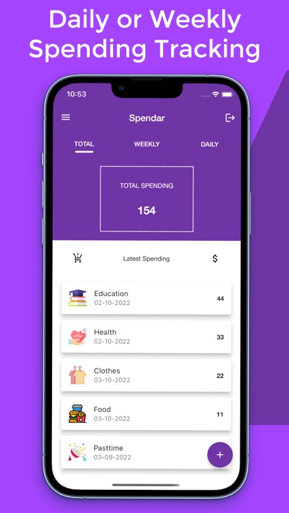 Spending Tracker-Spendar