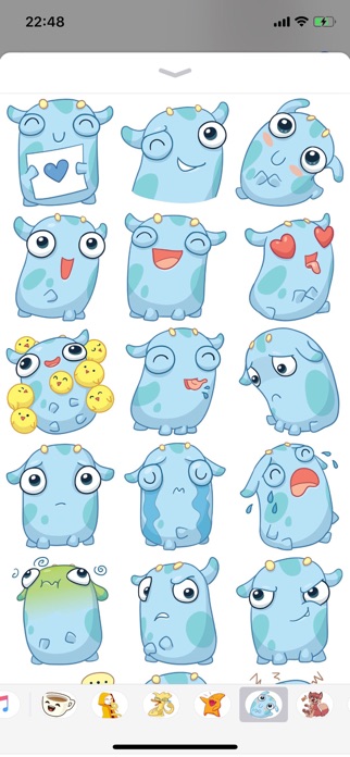 Screenshot of Emoji Cute Pun Funny Stickers