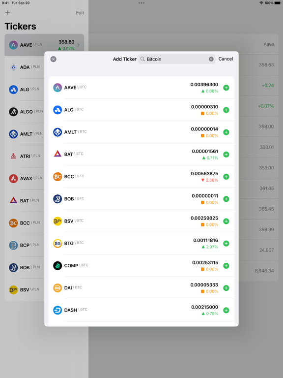 Screenshot #5 pour Zonda Tickers