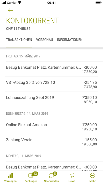 Bank Gantrisch Screenshot