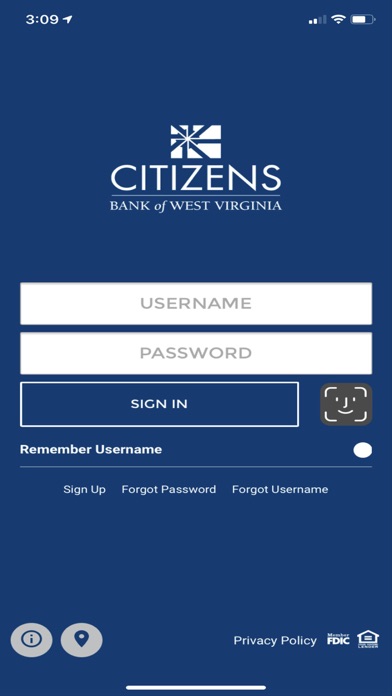 Citizens Bank of WV Mobile Screenshot