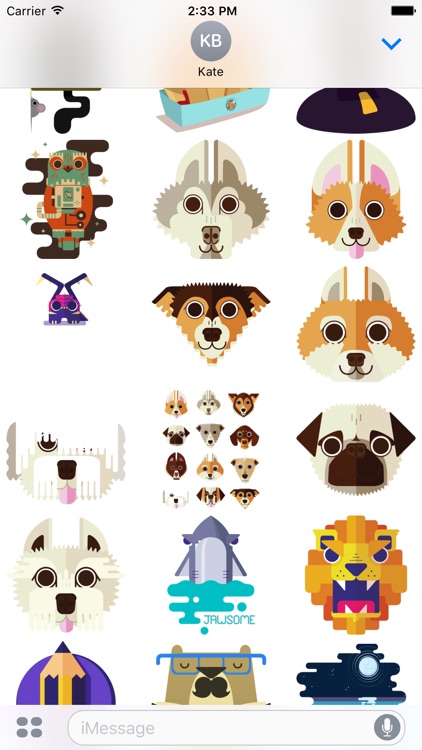 Geo Critters - Redbubble sticker pack