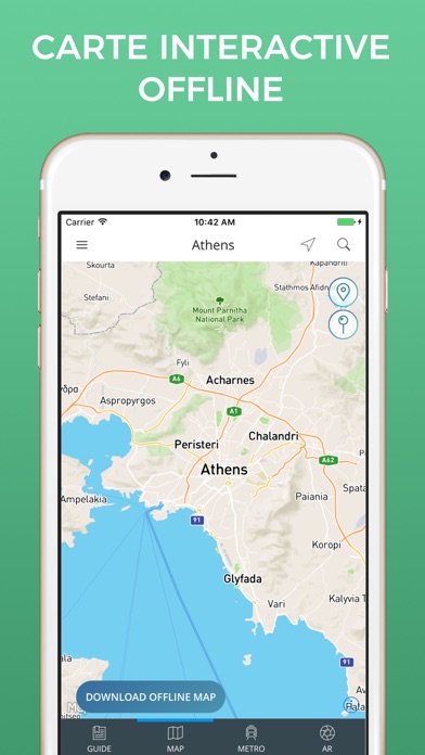 Screenshot #3 pour Athènes Guide Voyage avec Offline Maps