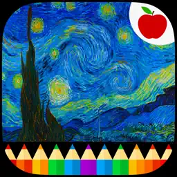 Van Gogh Paintings - Coloring Book for Adults app icon