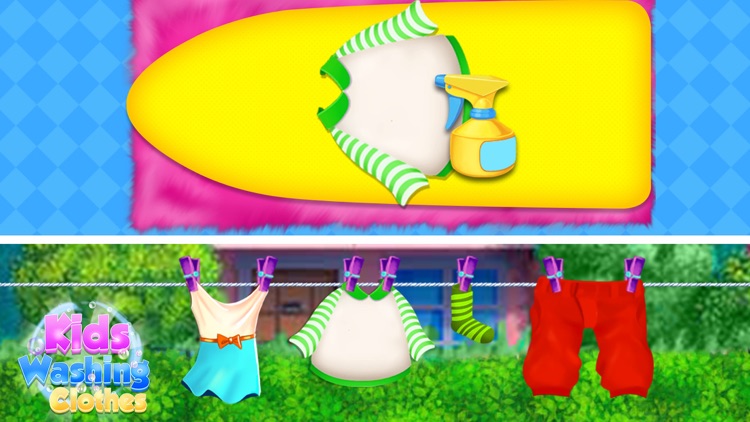 Wash Laundry Game For Kids