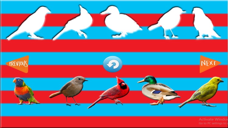 Fun Learning Birds Shapes Stencil for Toddlers