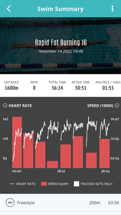 Swim Trainer Online Screenshot