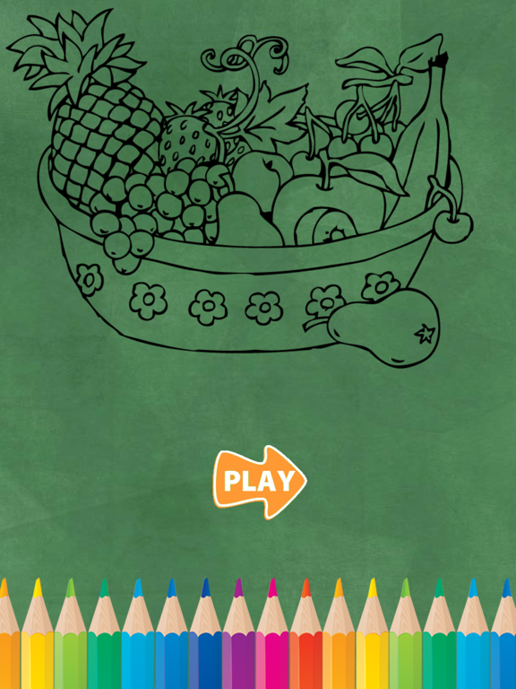 Screenshot #5 pour Fruits et légumes livre de coloriage pour les enfa