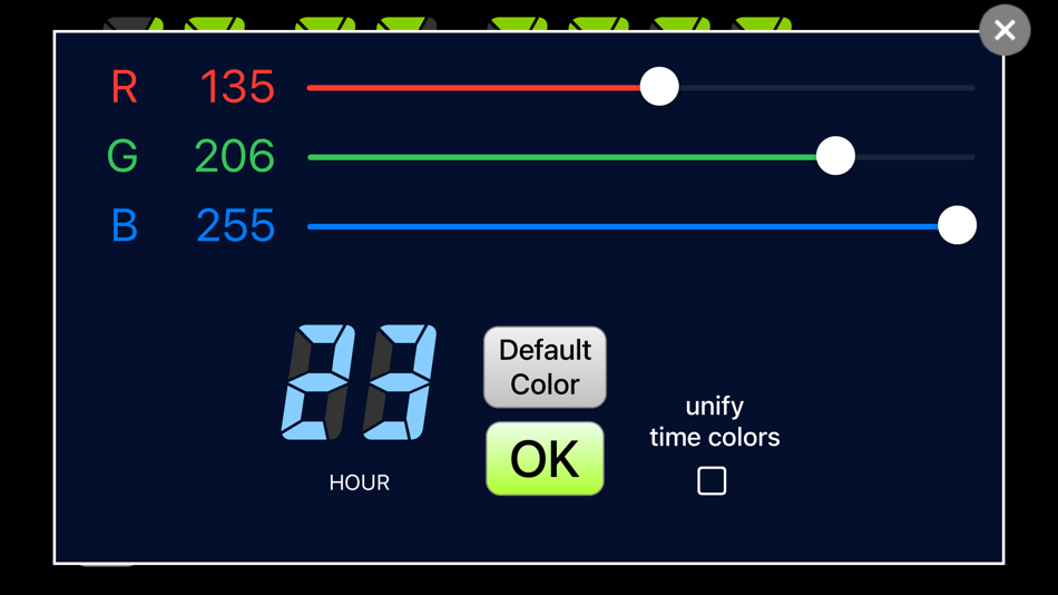 #3. Elegant Digital Clock (iOS) 由: Yutaroh Kubo