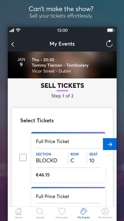 Ticketmaster IE screenshot-5