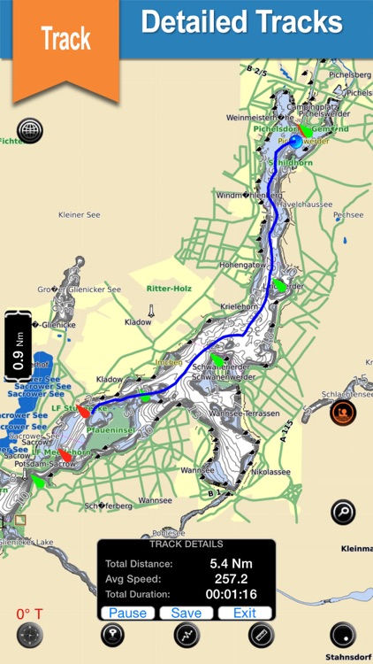 Ontario Lake GPS offline nautical fishing charts screenshot-4