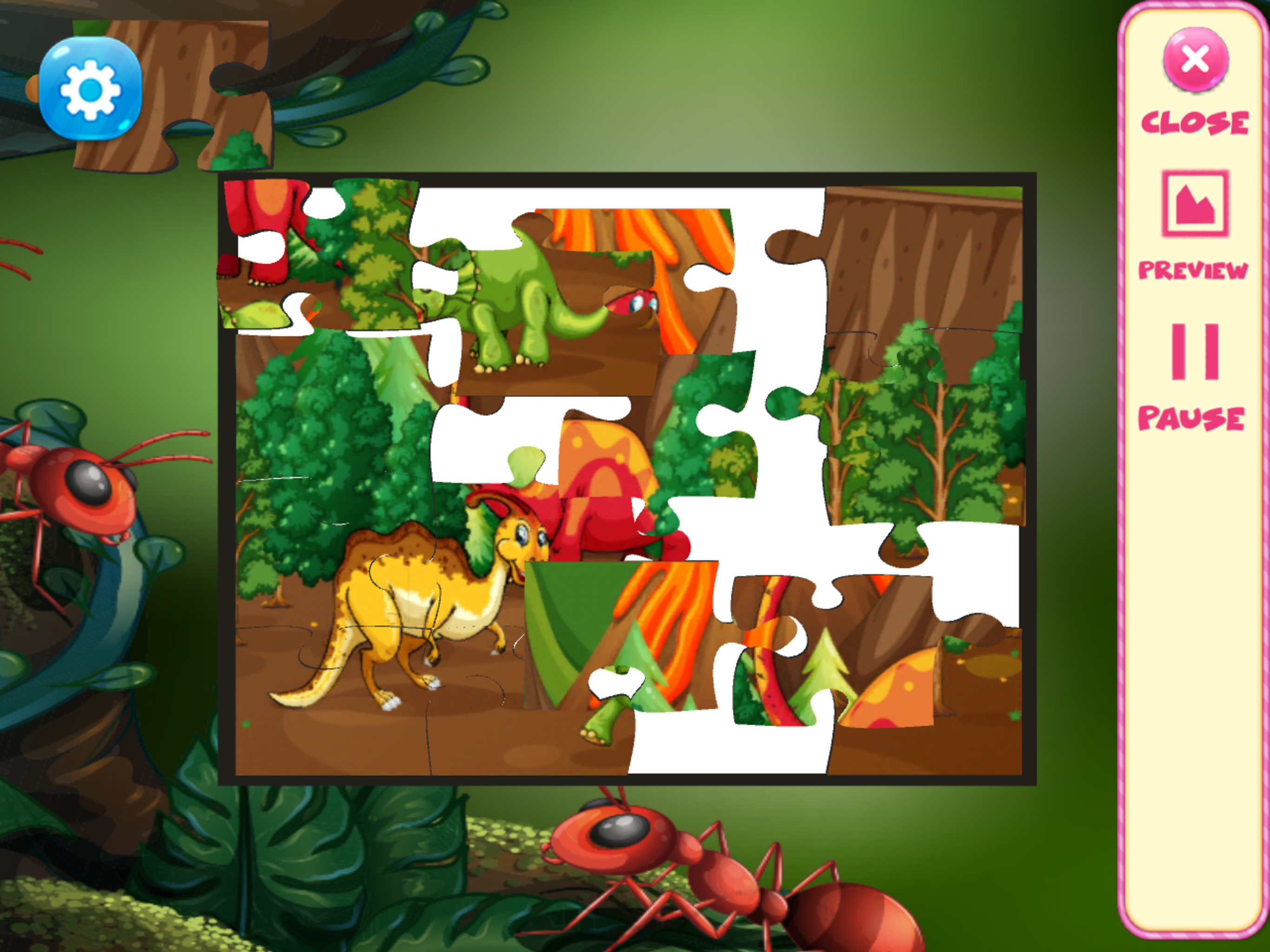 dinosaur jigsaw learning games for kids