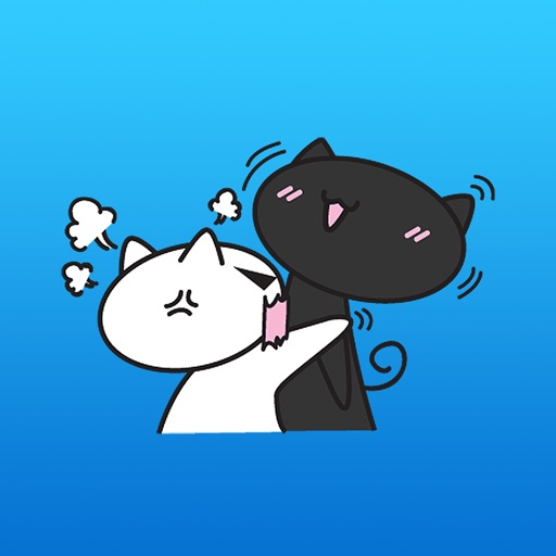 Black and White Couple Cat 2 icon