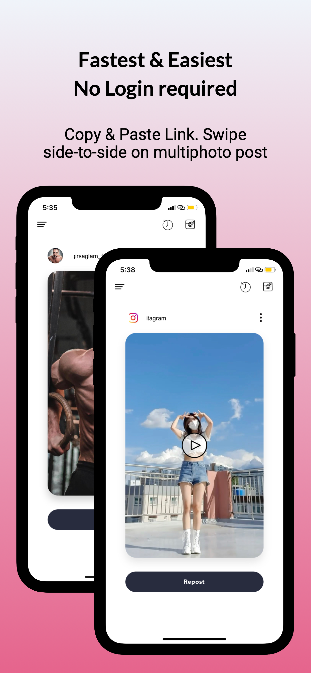 Instant Save+ for photos video