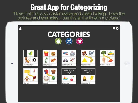 Categories - Categorization Skill Development App