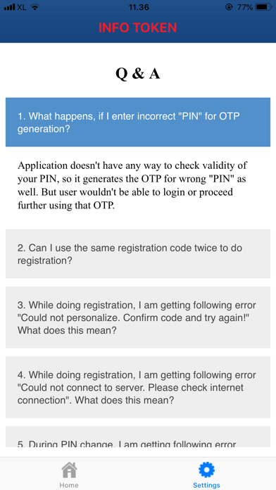 InfoToken Screenshot