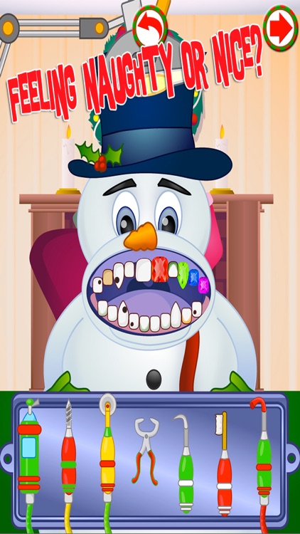 Christmas Dentist Office Santa & Snowman Kids Game