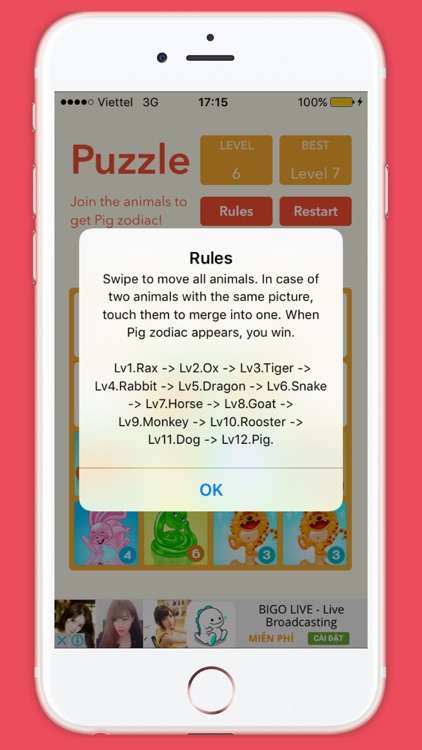 2048 Animals Chinese Zodiac Puzzle