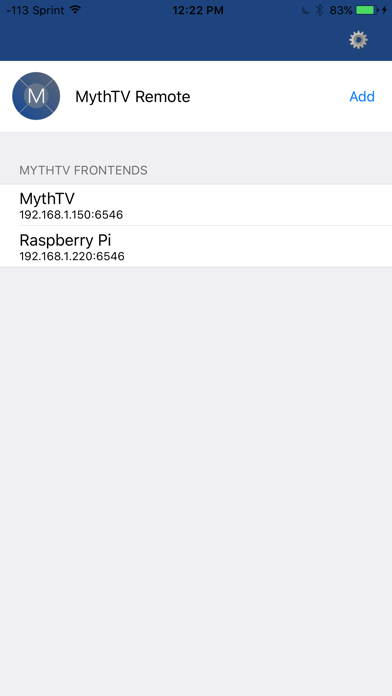 Screenshot #1 pour MythTV Remote