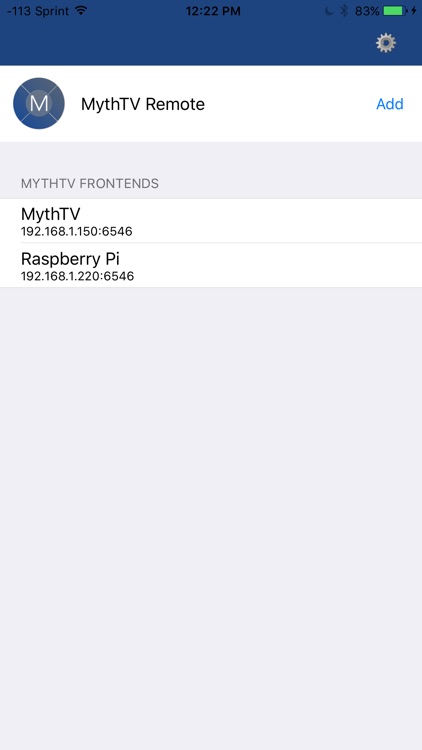 MythTV Remote