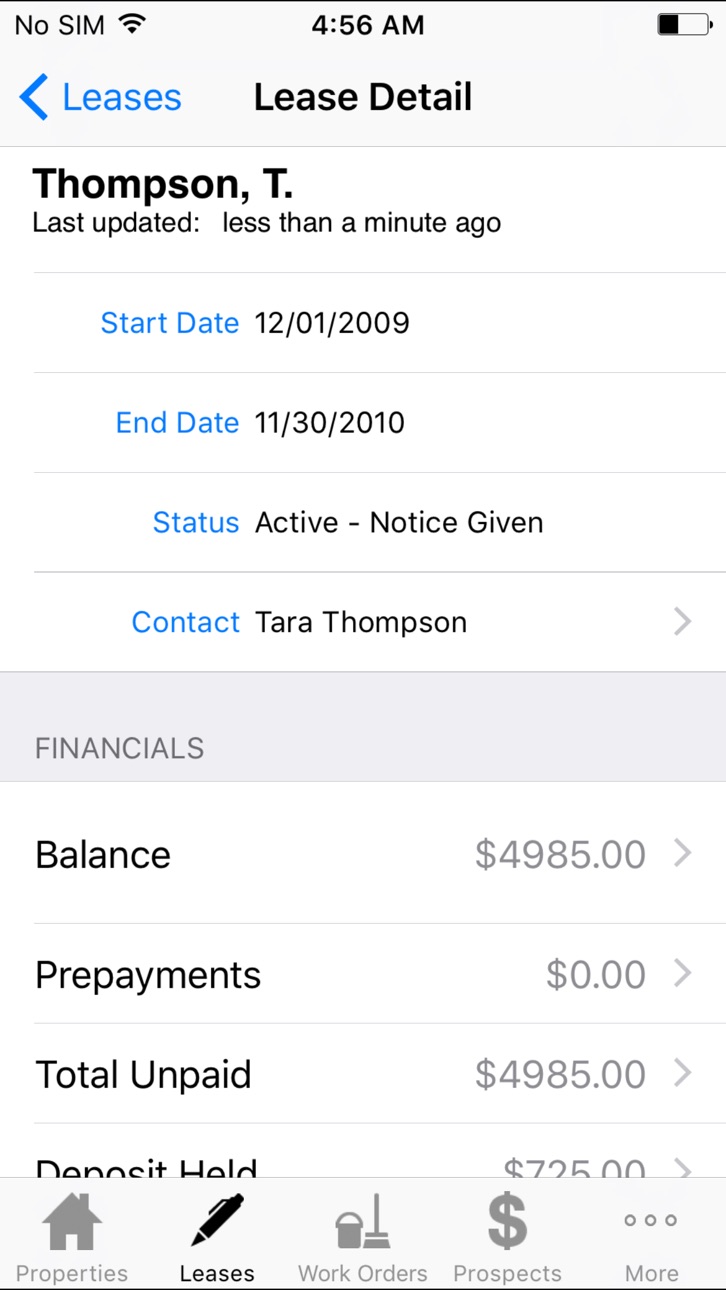 iPhone screenshot
