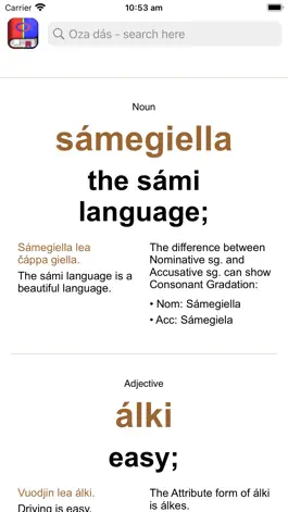 Game screenshot Sami-English Dictionary apk