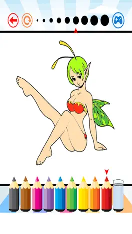 Game screenshot Fantasy Elf Girl Coloring Book - for Kid mod apk