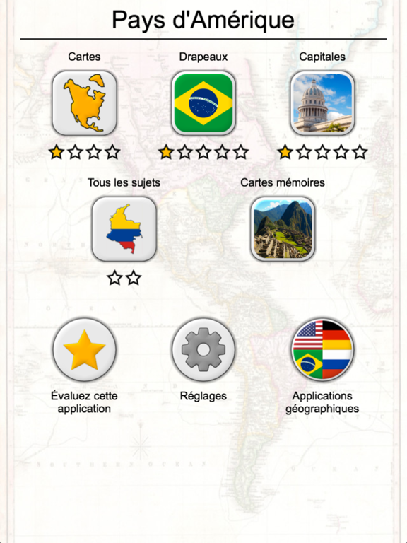 Screenshot #6 pour Les pays d'Amérique & Caraïbes - Drapeaux et carte