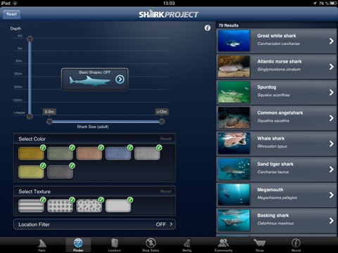 Sharkproject for iPad screenshot 3