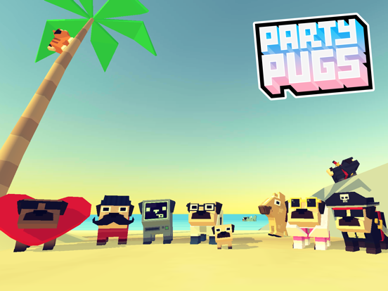 Party Pugs: Beach Puzzle GO! iPad app afbeelding 1