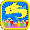 Kids Coloring Book Sea Animals Preschool