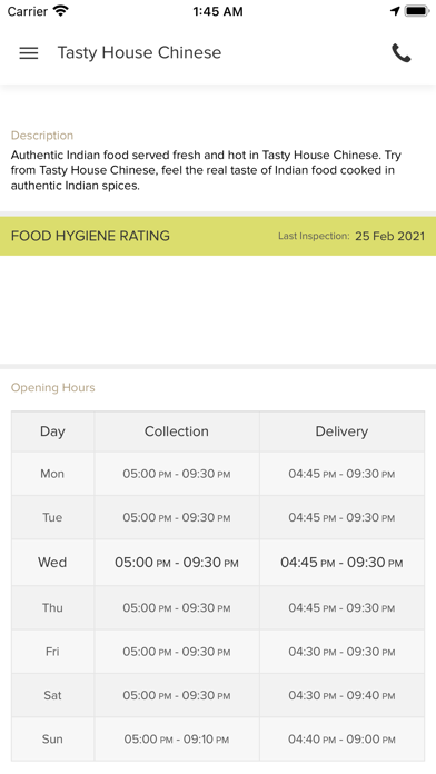 Tasty House Chinese Screenshot