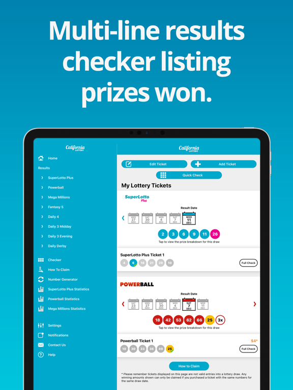 Screenshot #6 pour California Lottery